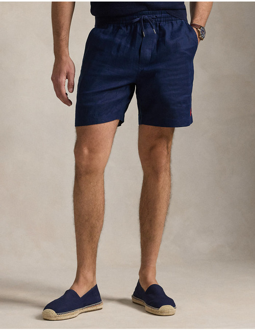6-Inch Linnen Short met Trekkoord