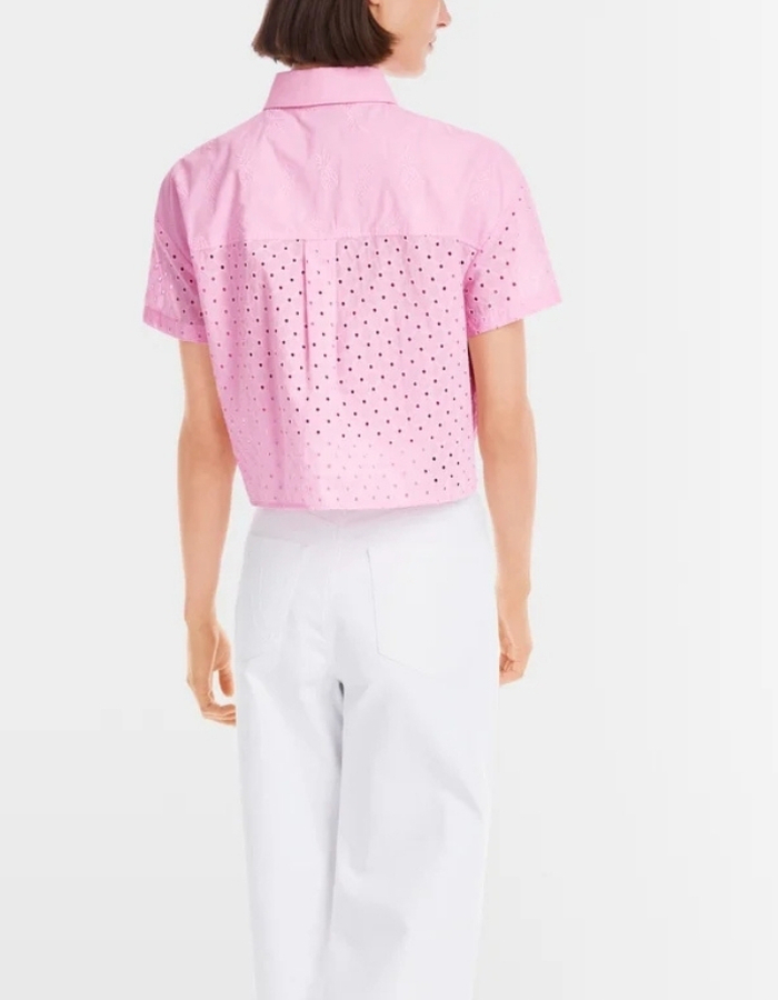 Marccain korte mouw bloes roze