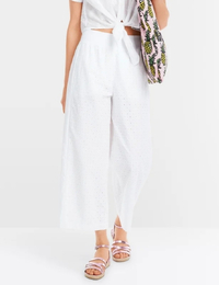Marccain broek met elatische band wit