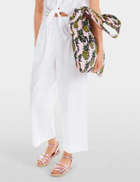 Marccain broek met elatische band wit