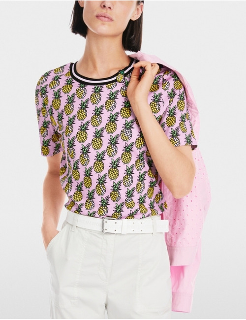 Marccain t-shirt korte mouw roze