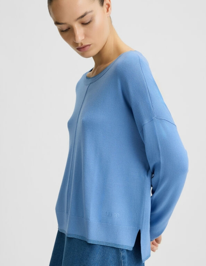 Liu Jo lange mouw pull blauw