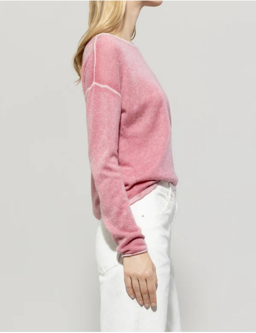 Luisa Cerano lange mouw pull roze