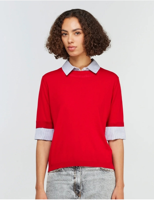 Semi Couture korte mouw pull rood