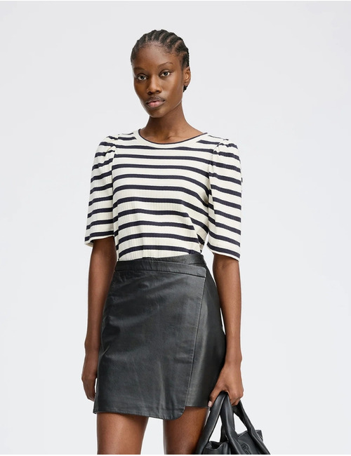 Munthe t-shirt korte mouw navy