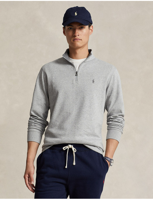 Luxury Jersey Quarter-Zip Pullover – Andover Heather