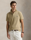 Custom Slim Fit Mesh Polo – Coastal Beige