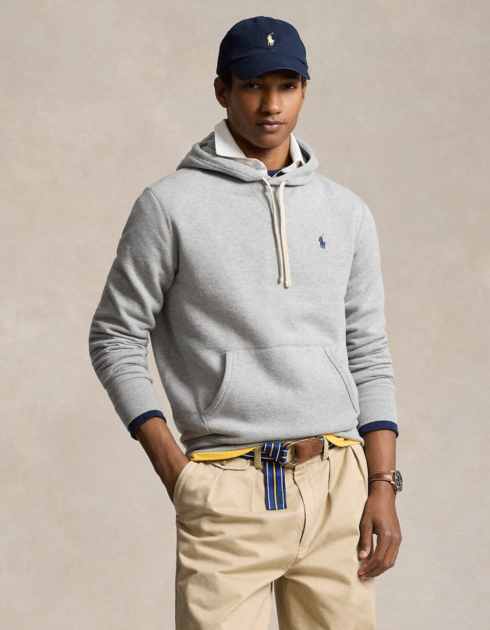 Fleece hoodie in katoenmix – Andover Heather