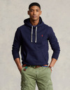 Fleece hoodie in katoenmix – Cruise Navy