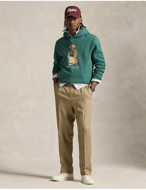 Polo Bear Fleece Hoodie – Washed Forest