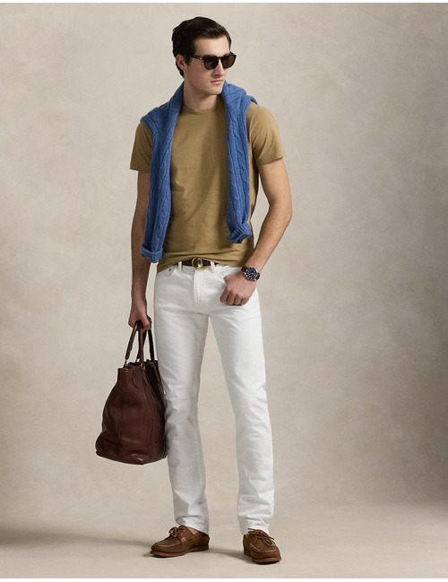 Custom Slim Fit Jersey T-shirt – Coastal Beige