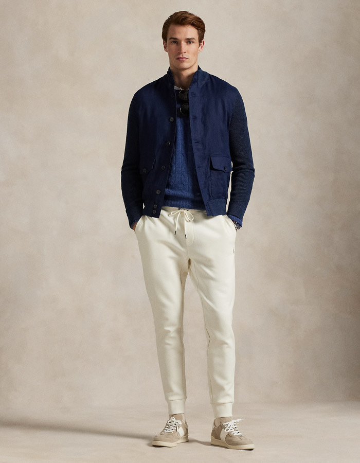 Double-Knit Jogger Pant – Pale Cream