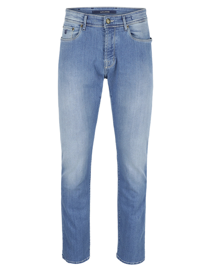 Lichtblauwe relaxed fit stretch jeans – ATN01RG