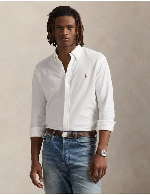 Knit Oxford Shirt – White