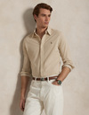 Knit Oxford Shirt – Coastal Beige 