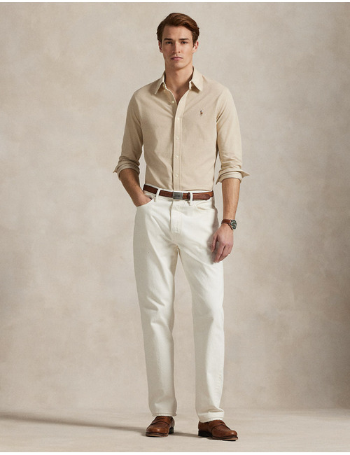 Knit Oxford Shirt – Coastal Beige 