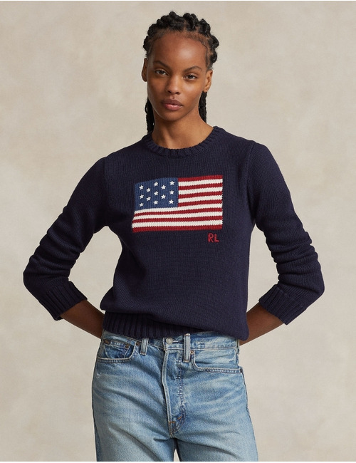 Ralph Lauren Dames lange mouw pull navy