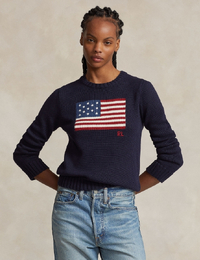 Ralph Lauren Dames lange mouw pull navy