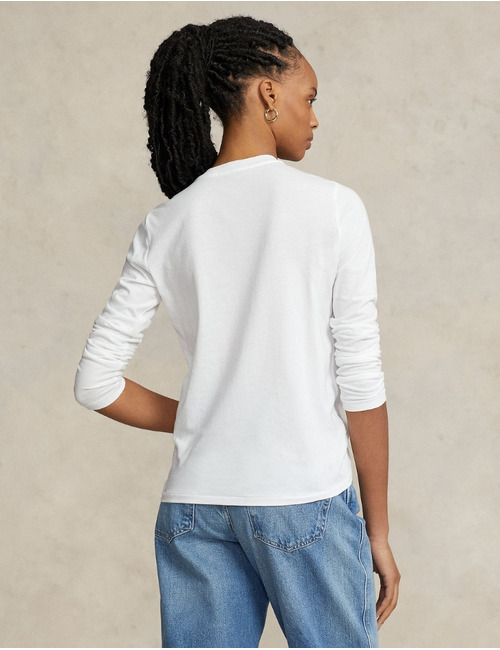 Ralph Lauren Dames t-shirt lange mouw wit