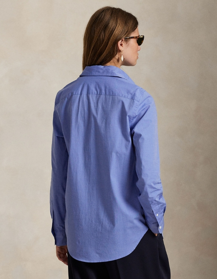 Ralph Lauren Dames lange mouw bloes blauw