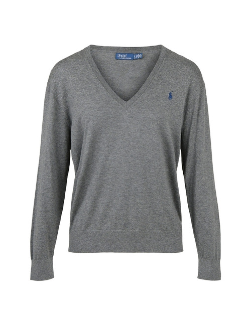 Ralph Lauren Dames lange mouw pull grijs