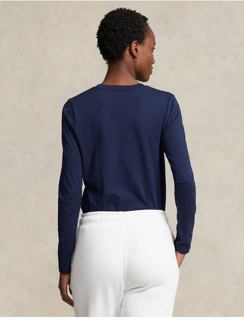 Ralph Lauren Dames t-shirt lange mouw navy