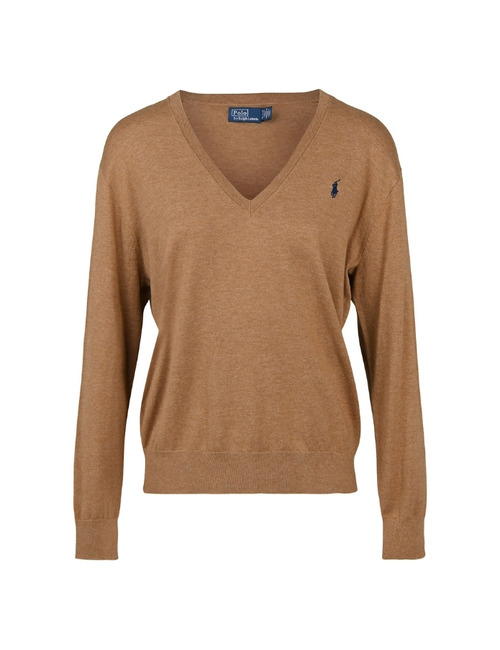 Ralph Lauren Dames lange mouw pull camel