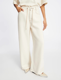 Munthe broek met elatische band beige