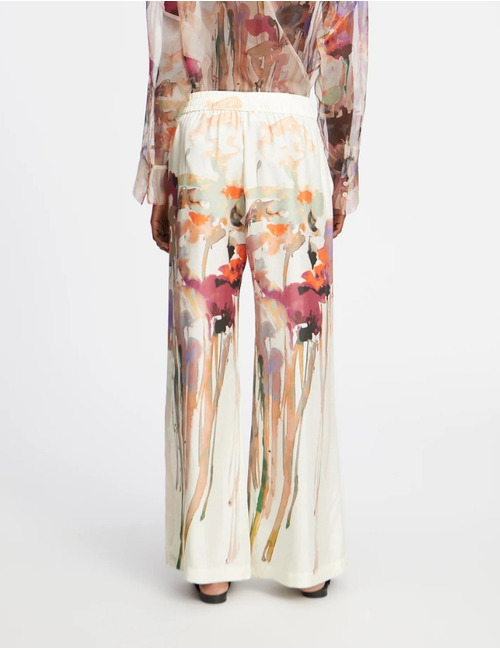 Munthe broek met elatische band multicolor