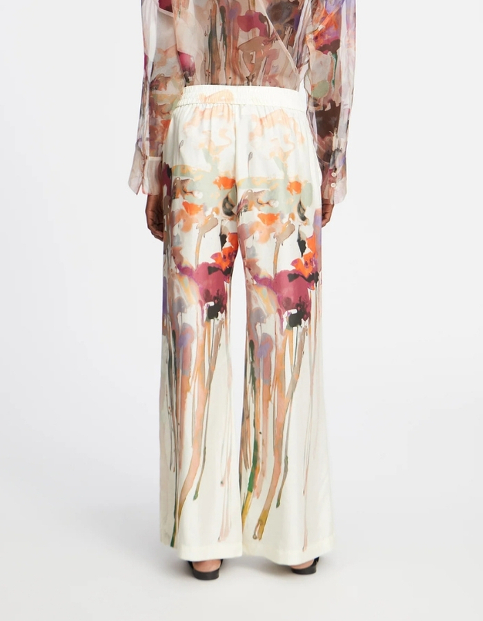Munthe broek met elatische band multicolor