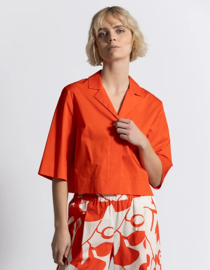 Gigue 3/4 mouw bloes rood
