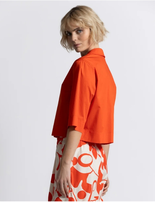 Gigue 3/4 mouw bloes rood