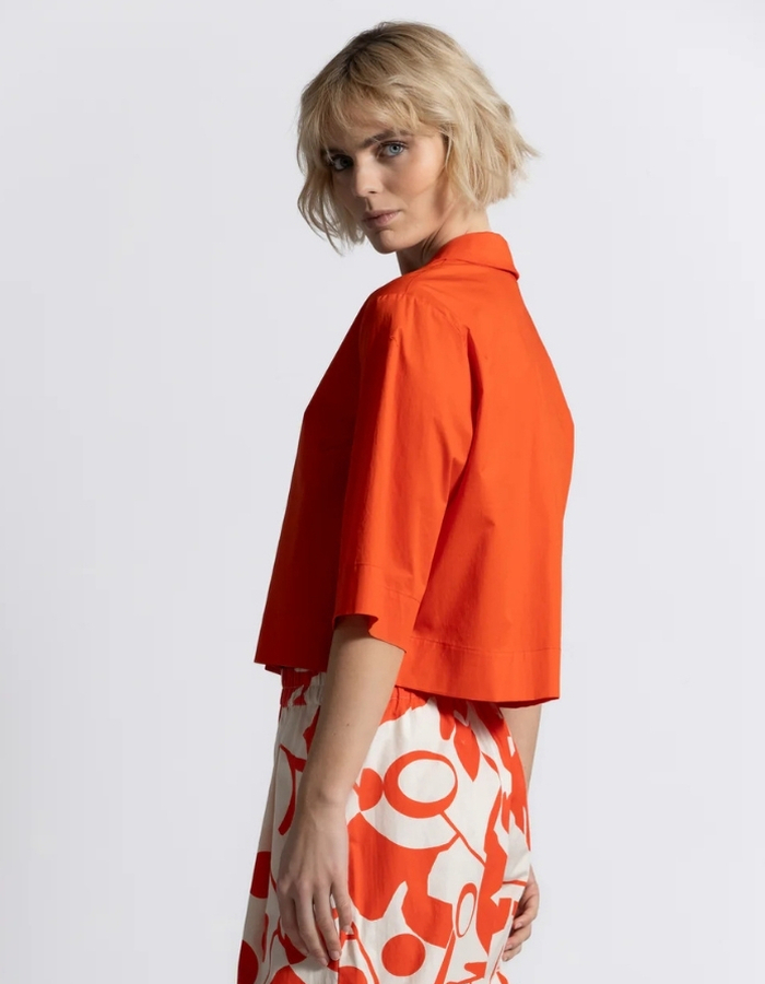 Gigue 3/4 mouw bloes rood