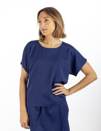 Drykorn t-shirt korte mouw blauw