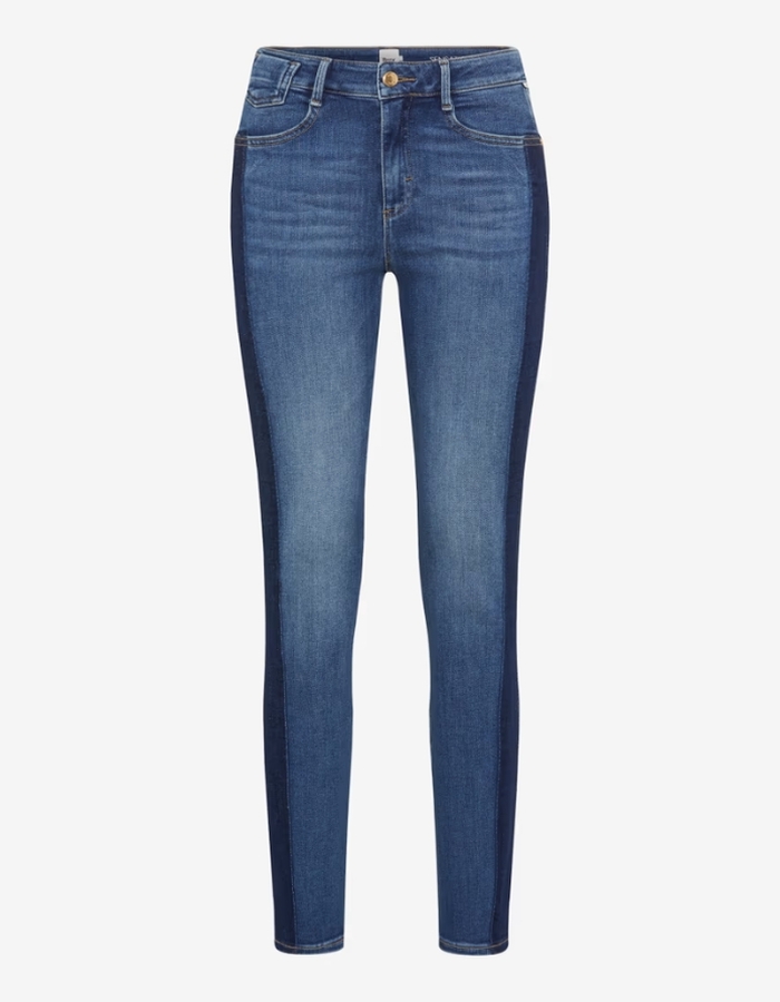 Brax Dames 5-pocket broek donkere washing