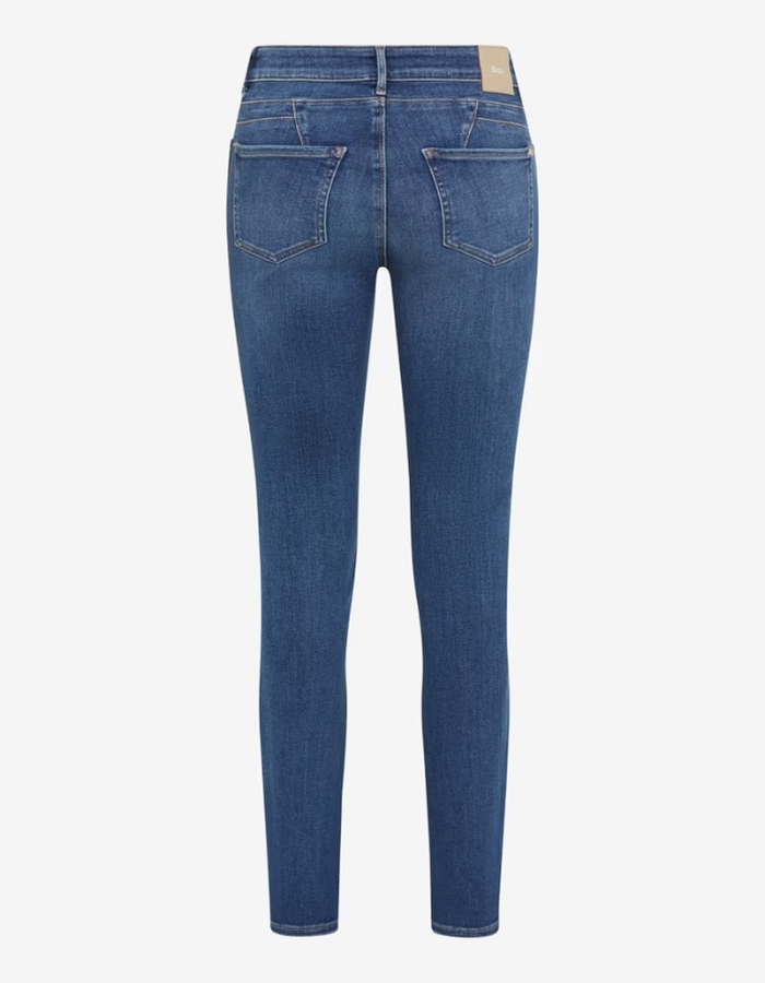 Brax Dames 5-pocket broek donkere washing