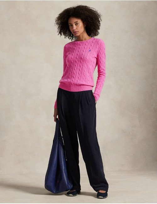 Ralph Lauren Dames lange mouw pull fuchsia
