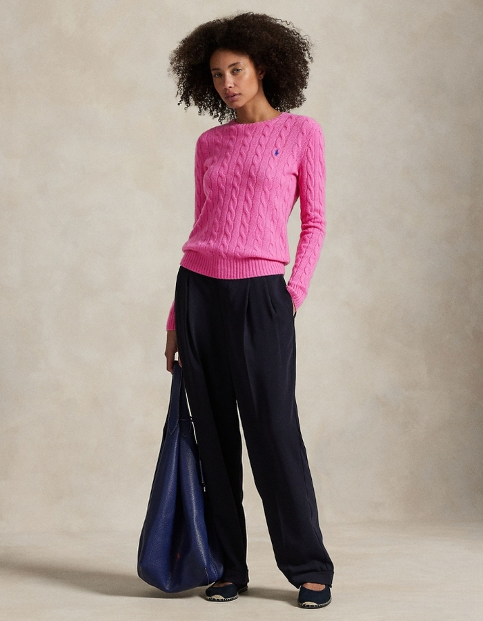 Ralph Lauren Dames lange mouw pull fuchsia