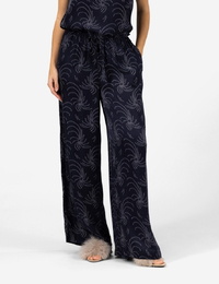 Ibana broek met elatische band marine