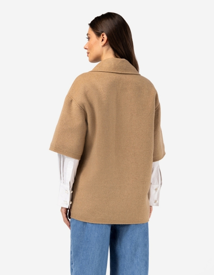Ibana korte mantel camel