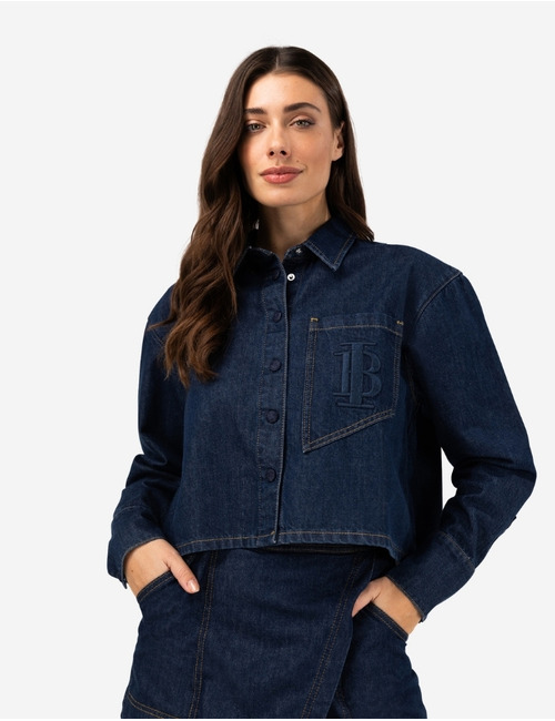Ibana jeansjas donkere washing