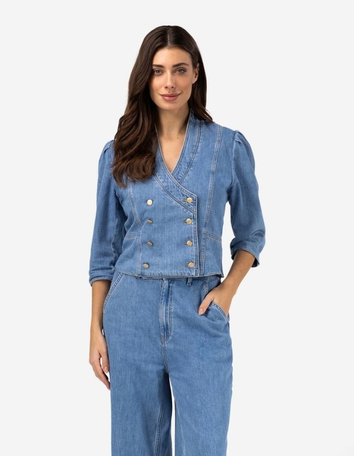 Ibana jeansjas lichte washing