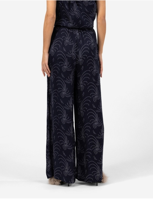 Ibana broek met elatische band marine