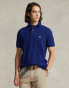  Polo shirt in katoenen mesh – Custom Slim Fit – Fall Royal