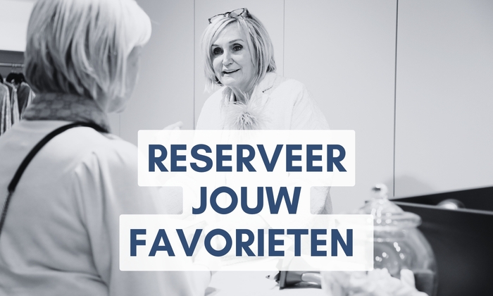 Reserveer je favoriete kleding online en pas ze in de winkel