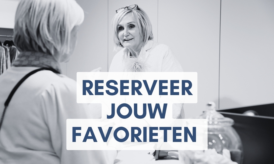 Reserveer je favoriete kleding online en pas ze in de winkel