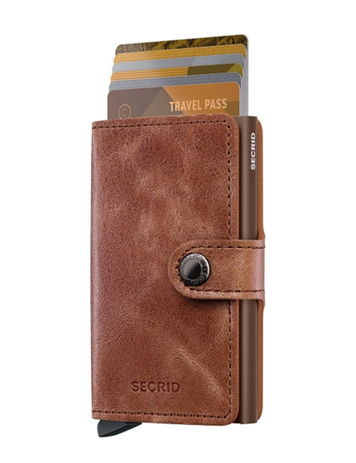 Secrid Miniwallet Vintage – Cognac-Brown