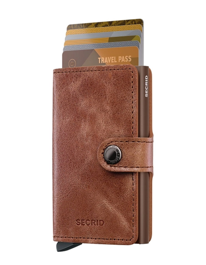Secrid Miniwallet Vintage – Cognac-Brown