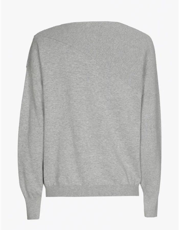 Xandres lange mouw pull grijs