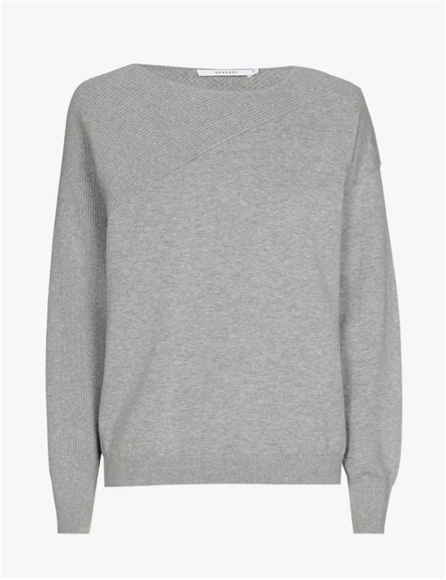 Xandres lange mouw pull grijs